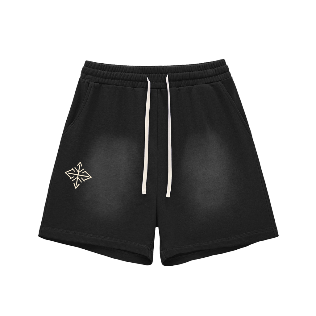 δίκαιος Raw Edge Cotton Shorts