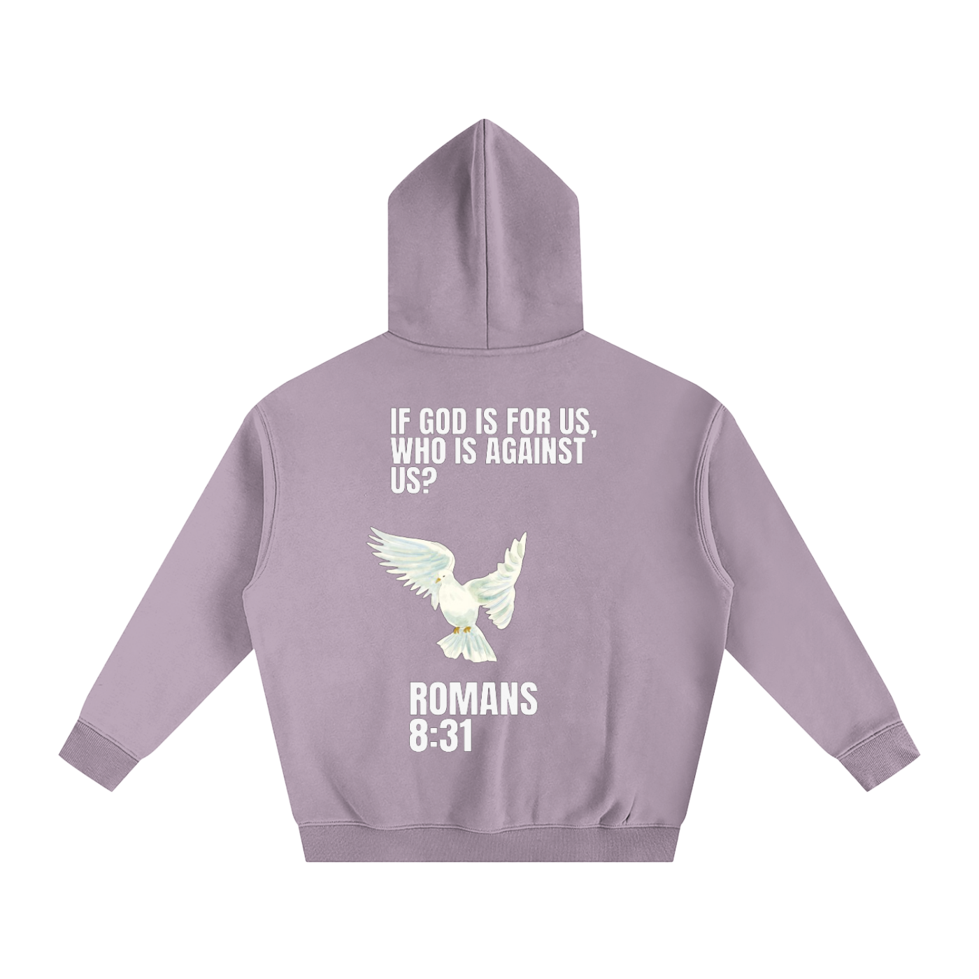 Romans 8:31 Oversize Fleeced Hoodie