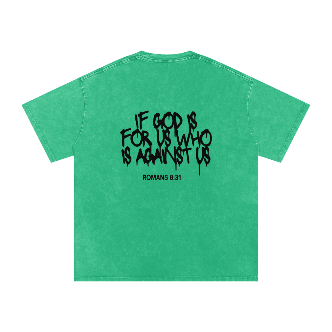 Romans 8:31 Oversized Cotton T-Shirt #2