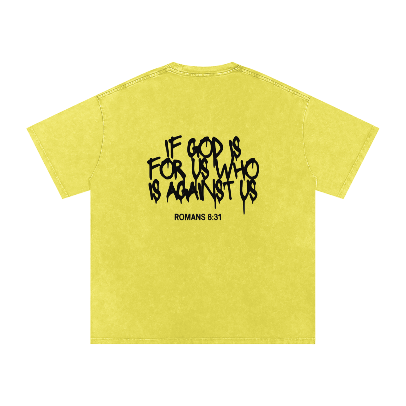 Romans 8:31 Oversized Cotton T-Shirt #2