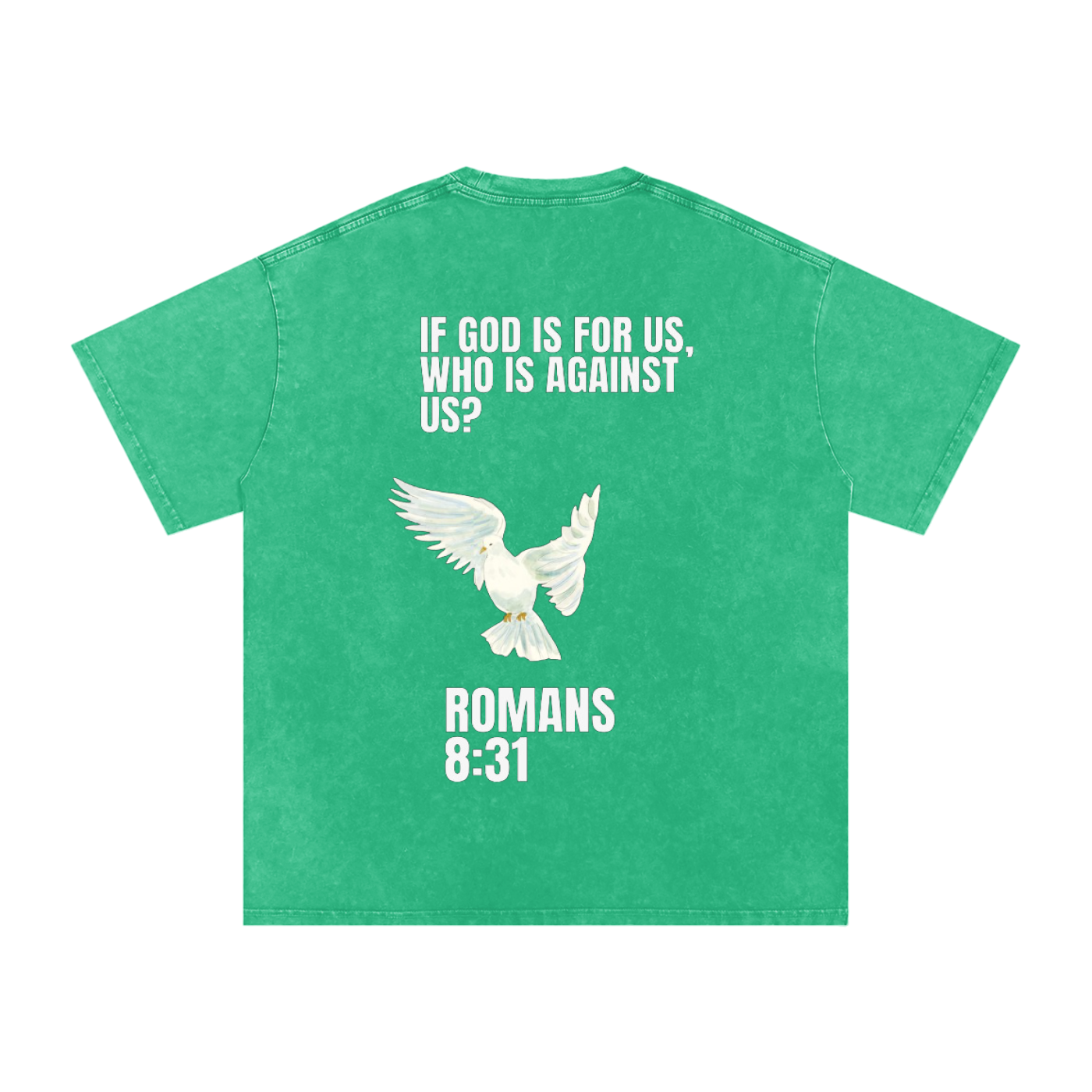 Romans 8:31 Oversized Cotton T-Shirt