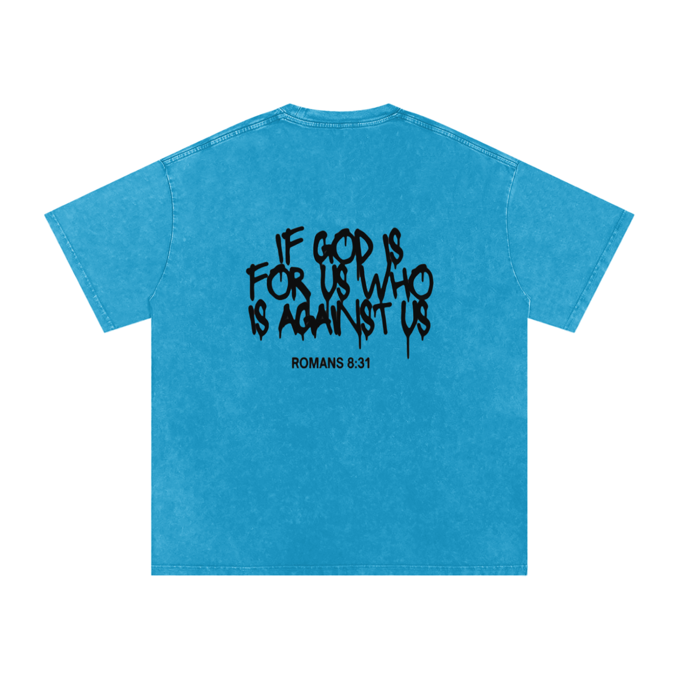 Romans 8:31 Oversized Cotton T-Shirt #2