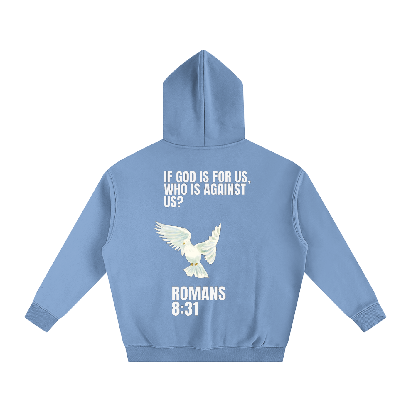 Romans 8:31 Oversize Fleeced Hoodie