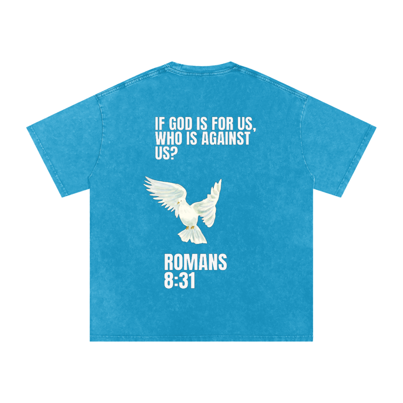 Romans 8:31 Oversized Cotton T-Shirt