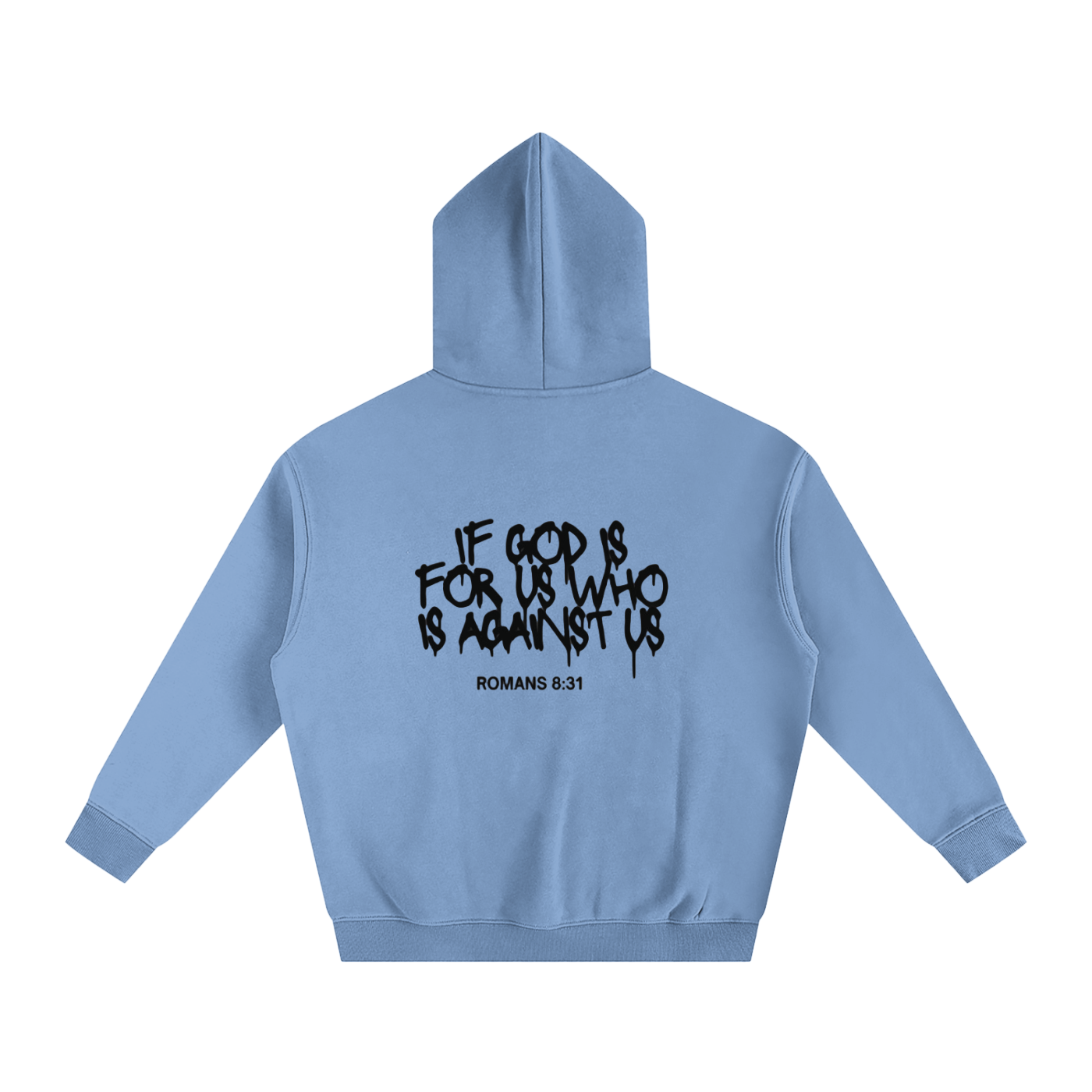 Romans 8:31 Oversize Fleeced Hoodie #2