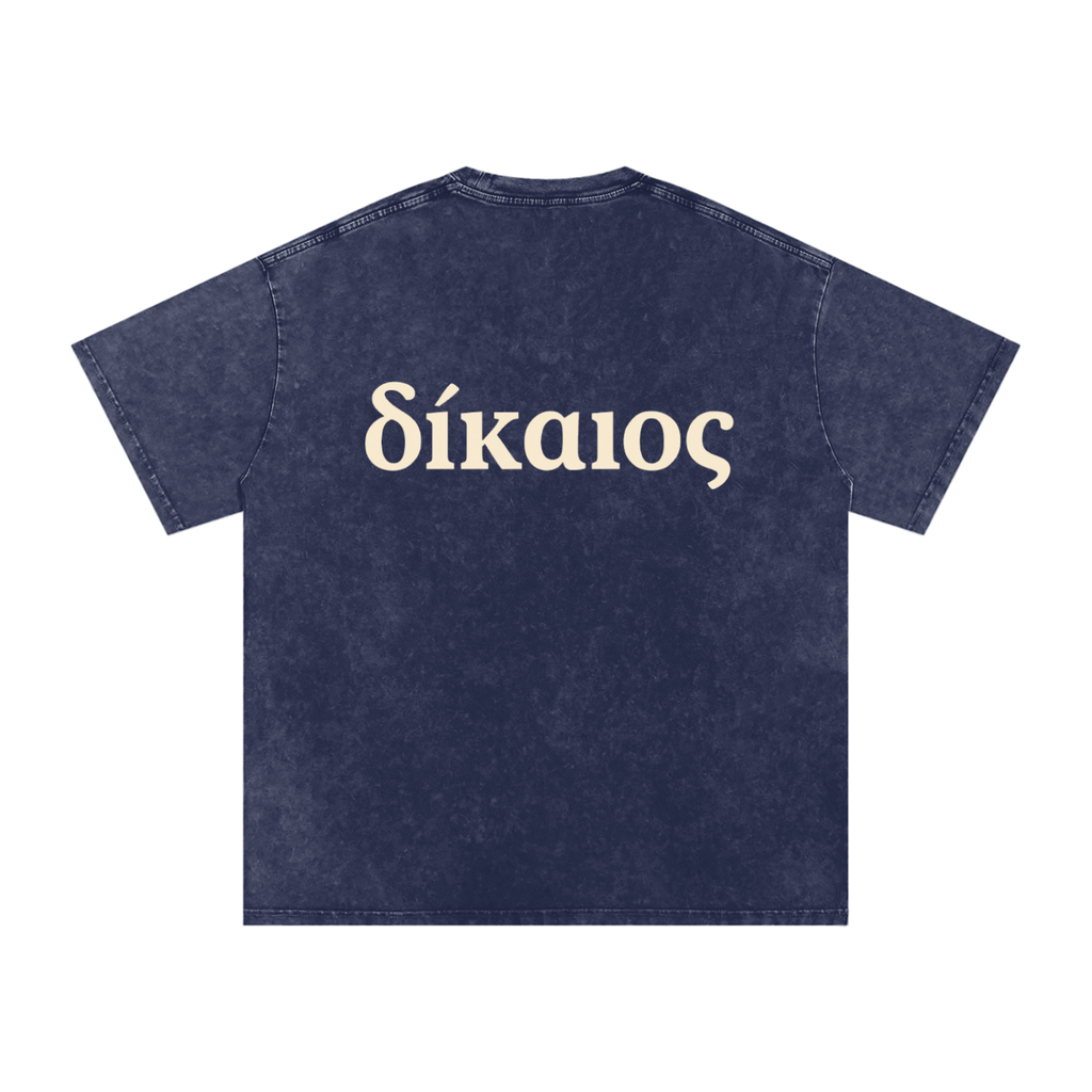 δίκαιος Snow Washed Cotton T-Shirt