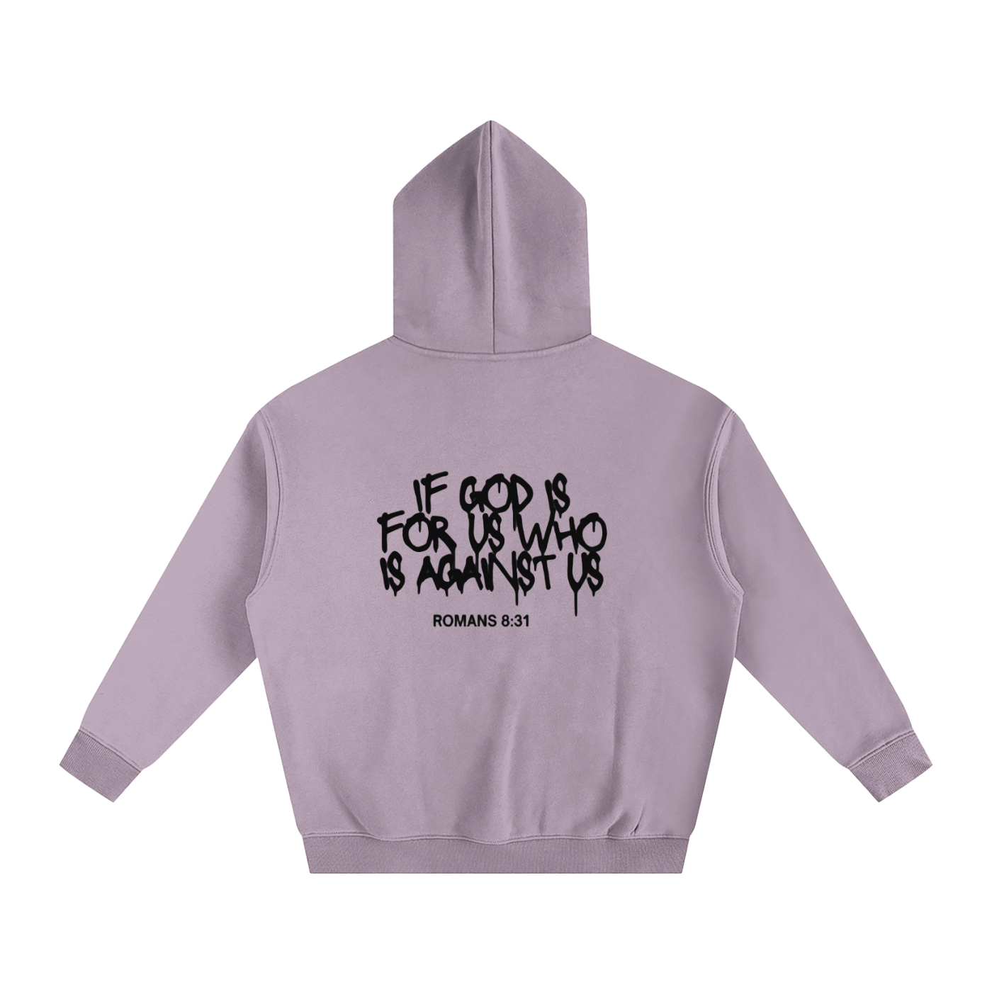 Romans 8:31 Oversize Fleeced Hoodie #2