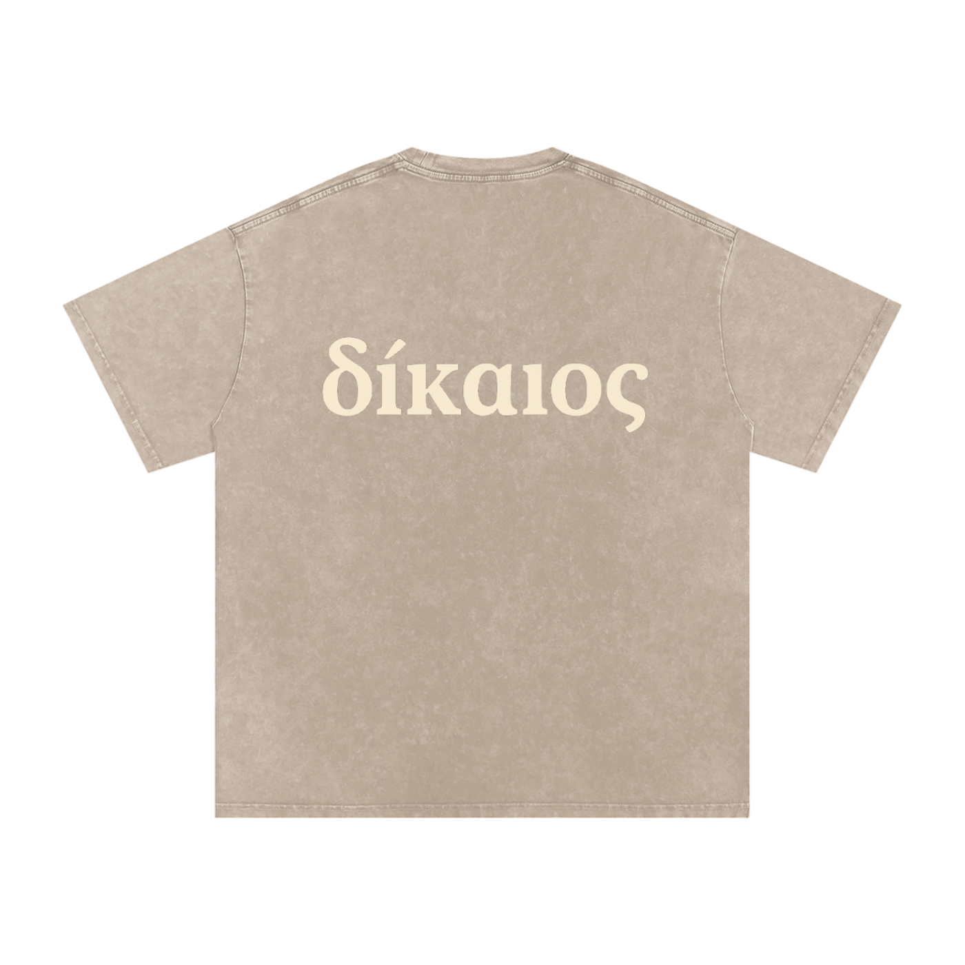 δίκαιος Snow Washed Cotton T-Shirt